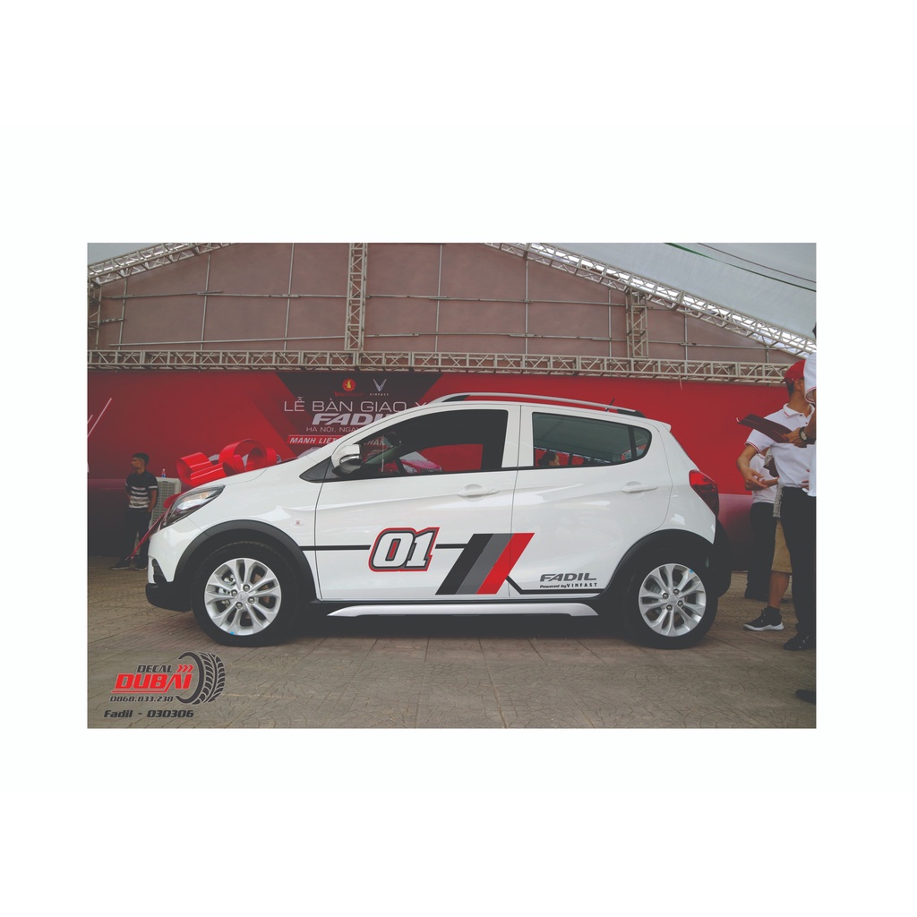 Decal dán xe Fadil thiết kế theo yêu cầu