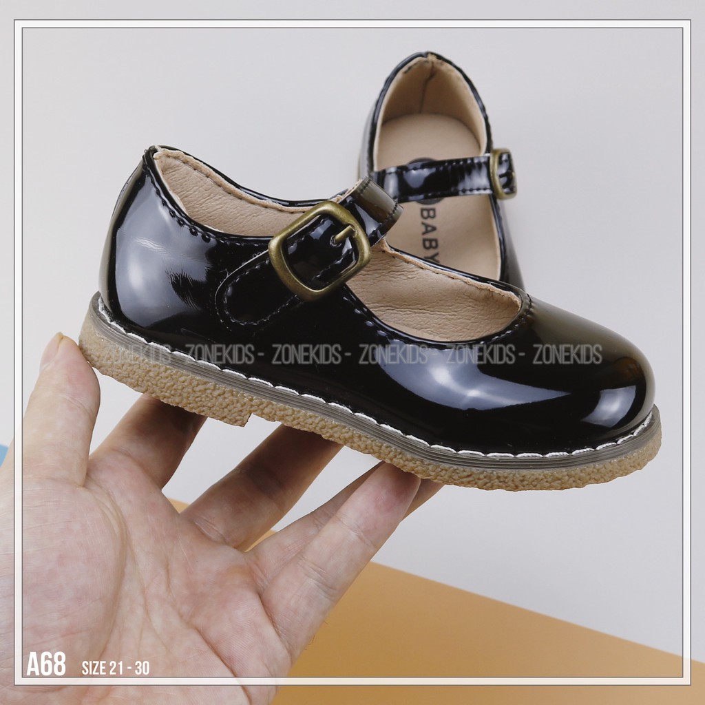 Giày búp bê da bóng cho bé gái Zonekids - A68