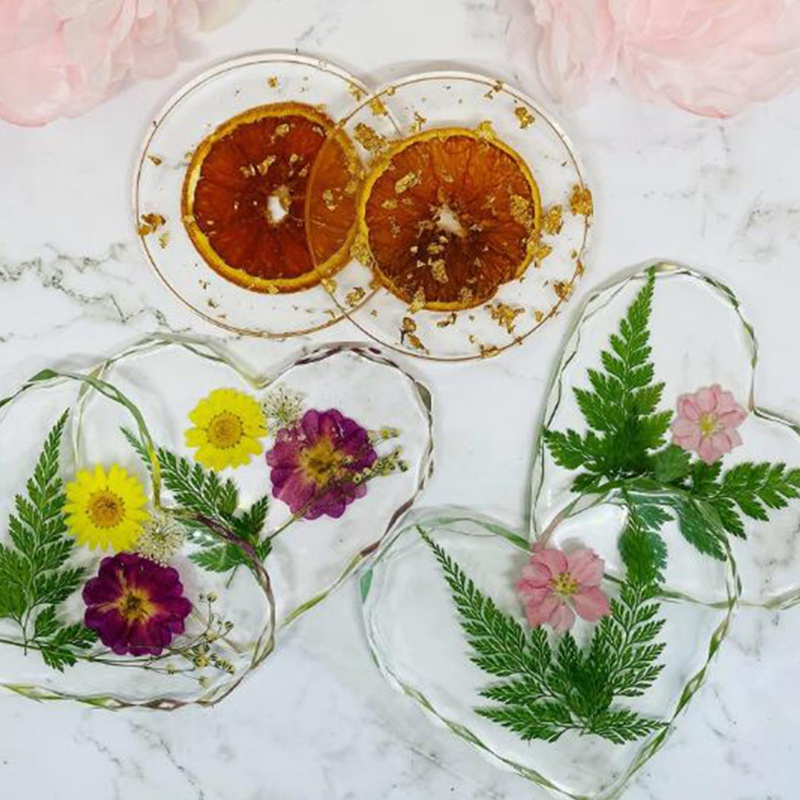 Khuôn silicone làm đồ trang trí hình trái tim DIY