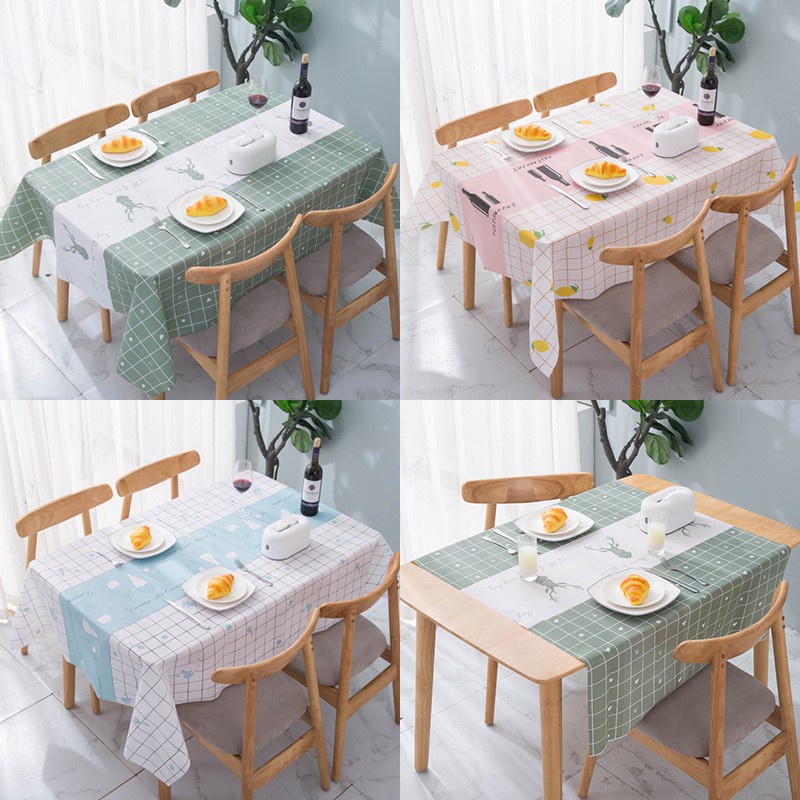 Khăn Trải Bàn Trải sàn Ô VUÔNG137x180cm có họa tiết Hàn Quốc Khăn Vải Picnic Phông Nền Chụp ảnh Trang Trí Bàn ăn gấp gọn