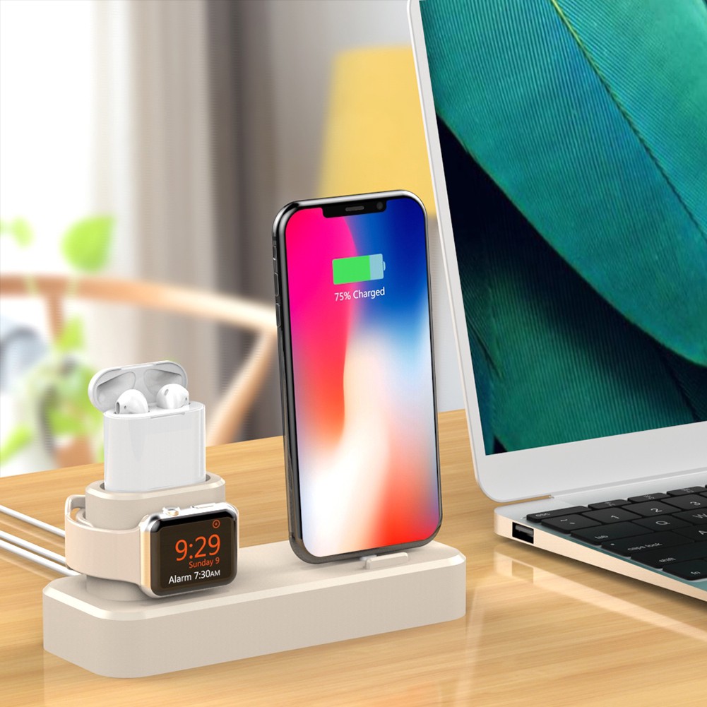 Đế sạc đa chức năng 3 trong 1 cho iPhone Air Pods Watch U13