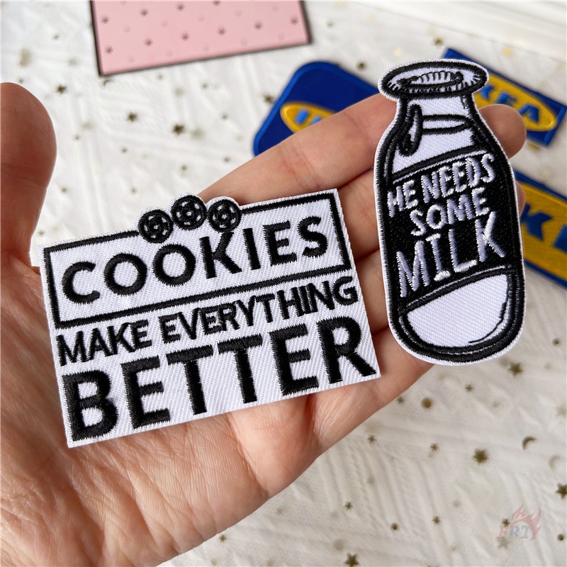 ☸ Ikea Miếng Dán Ủi Phong Cách Bắc Âu Sang Trọng ☸ 1 Miếng Dán Ủi Quần Áo Hình Bánh Quy Sữa