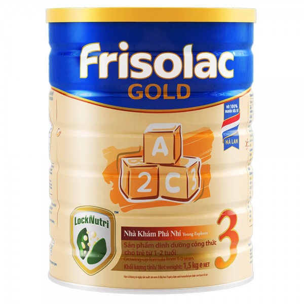 Frisolac Gold số 3 1500g -  Hộp thiếc