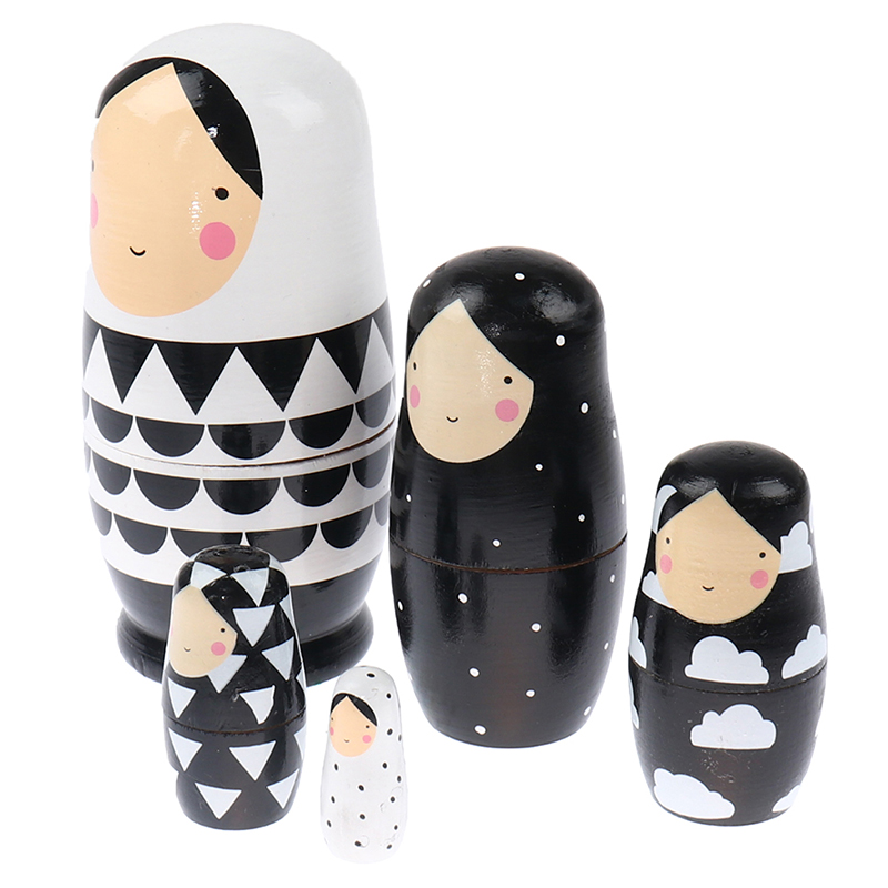 1 Bộ Búp Bê Nga Matryoshka Bằng Gỗ