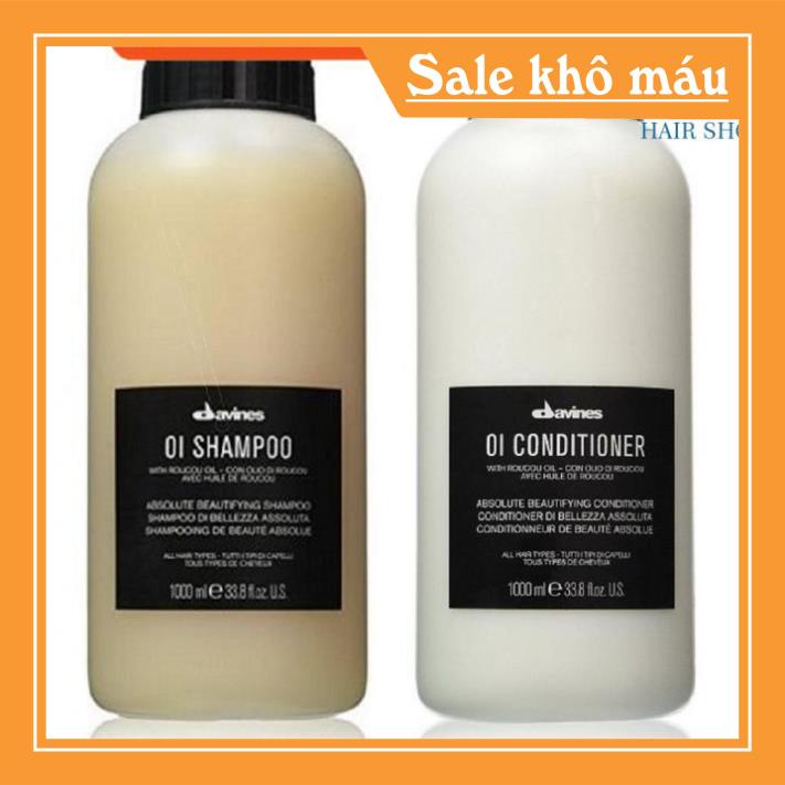 Dầu gội xả Davines OI Shampoo Conditioner Italy 1000ml