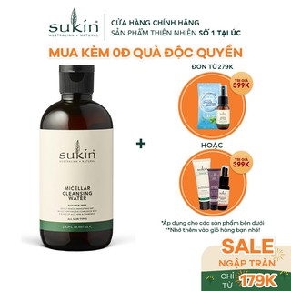 Nước Tẩy Trang Sukin Micellar Cleansing Water 250ml