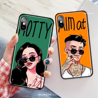 Ốp lưng iphone - Ốp kính cặp đôi dành cho iphone 6 đến 12promax - k313