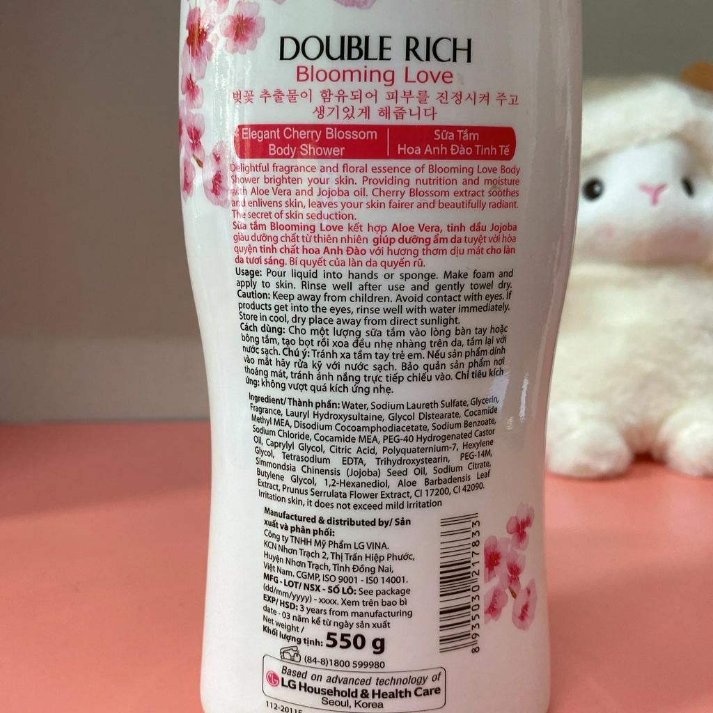 Sữa tắm Double Rich hương hoa 550g