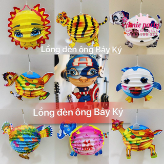 100 Cái lồng đèn trung thu hình thú size lớn - lồng đèn trung thu giấy giá sỉ