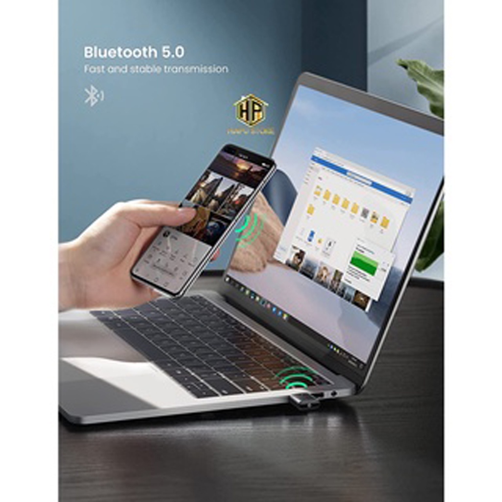 USB Bluetooth 5.0 Dành Cho Laptop, PC Cao Cấp UGREEN US192 CM390 Chính Hãng