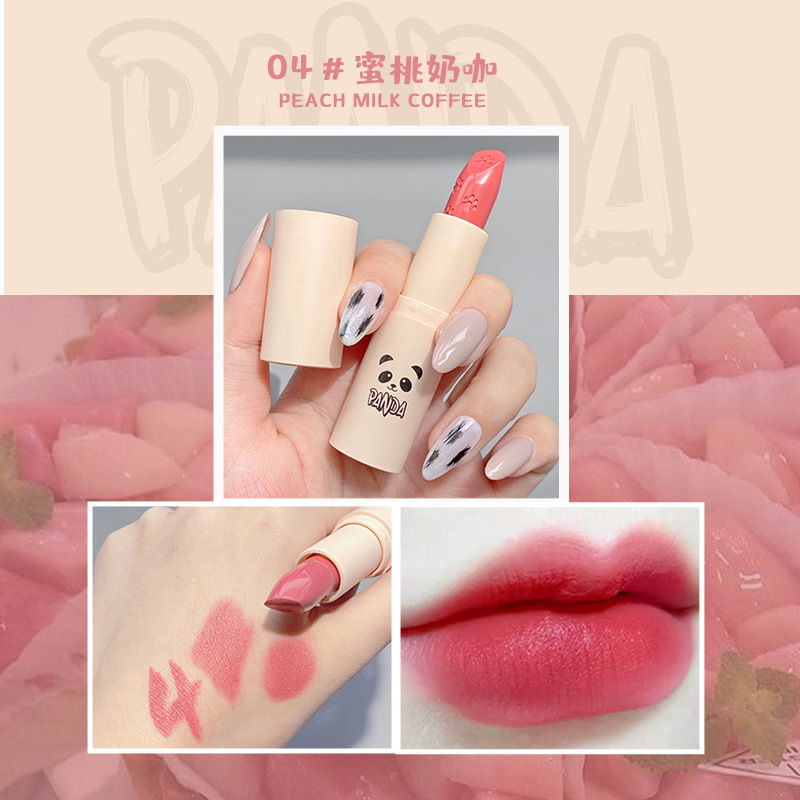 (Hàng Mới Về) Son Kem Lì Panda Năm Màu Lâu Trôi Không Phai Không Dính Cốc | BigBuy360 - bigbuy360.vn