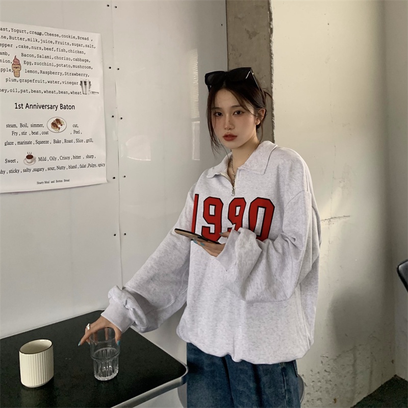 Áo Thun Tay Dài Cổ Polo In Chữ Thời Trang Dành Cho Nữ | BigBuy360 - bigbuy360.vn