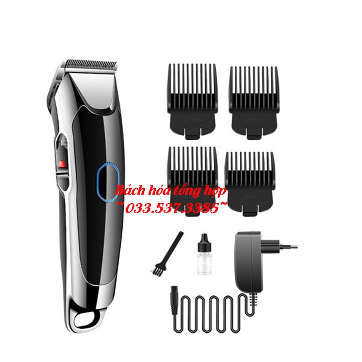 Tông đơ hớt tóc, máy tăng đơ cắt tóc KM 2810 không dây, công suất 3W