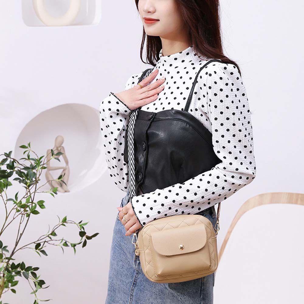 QQMALL Túi Xách Đeo Vai Hình Vuông Cỡ Lớn Thời Trang Cho Nữ
