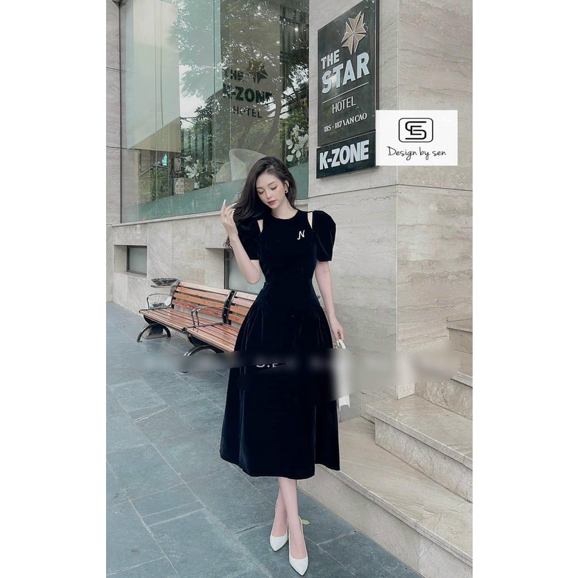 ✅✅ ĐẦM NHUNG  KHOÉT VAI ✅✅