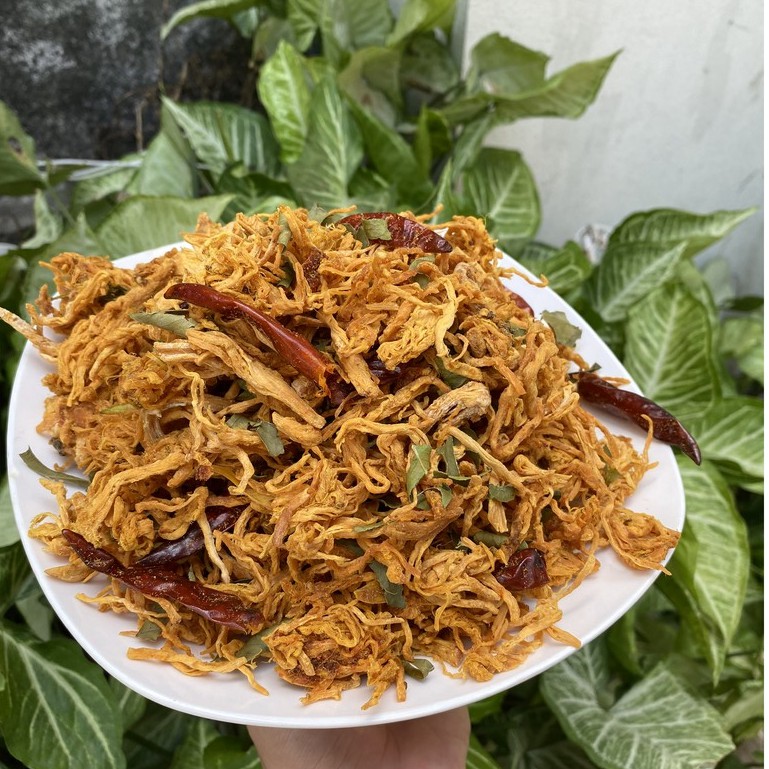 Khô heo cháy tỏi 500g chuẩn vị Sài Gòn - thịt lợn khô cháy tỏi loại ngon | BigBuy360 - bigbuy360.vn
