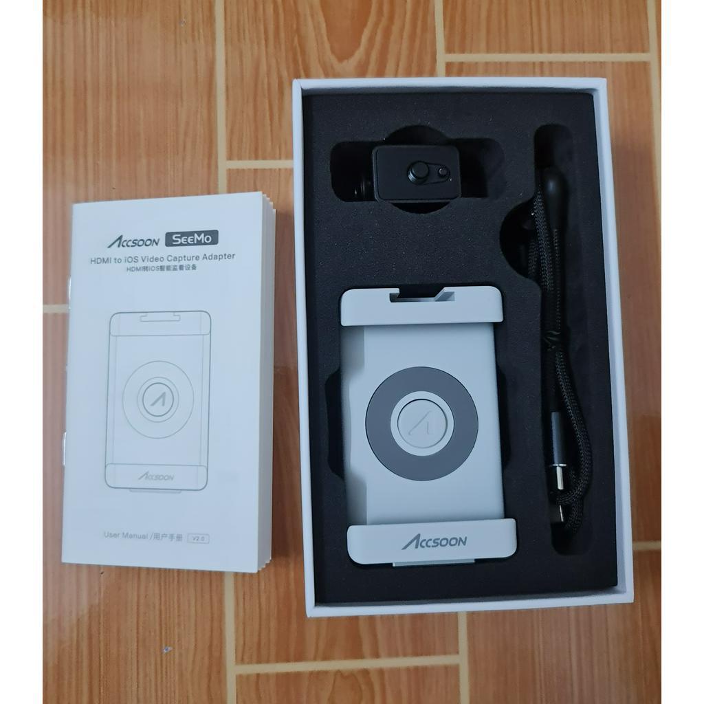 Bộ chuyển đổi Accsoon SeeMo HDMI cho iphone/ipad - Hàng có sẵn, 2 màu đen, trắng