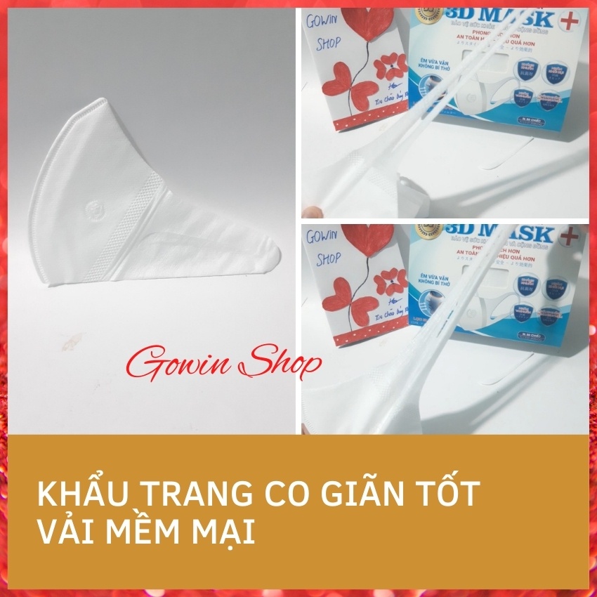 [Sale 3 ngày]]Khẩu Trang 3D Mask  Duy Quân Xuân Lai Công Nghệ Nhật Bản Hộp 50 Chiếc màu trắng