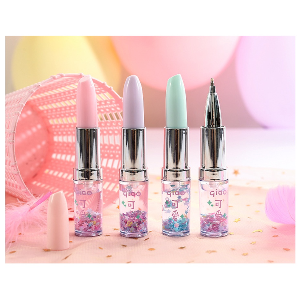Bút Gel Hình Thỏi Son Cute Dễ Thương Xinh Xắn Dành Cho Bạn Gái