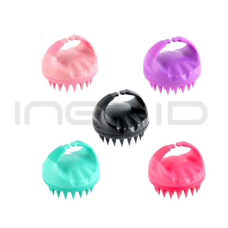 Bàn chải silicone mát xa da đầu đa năng