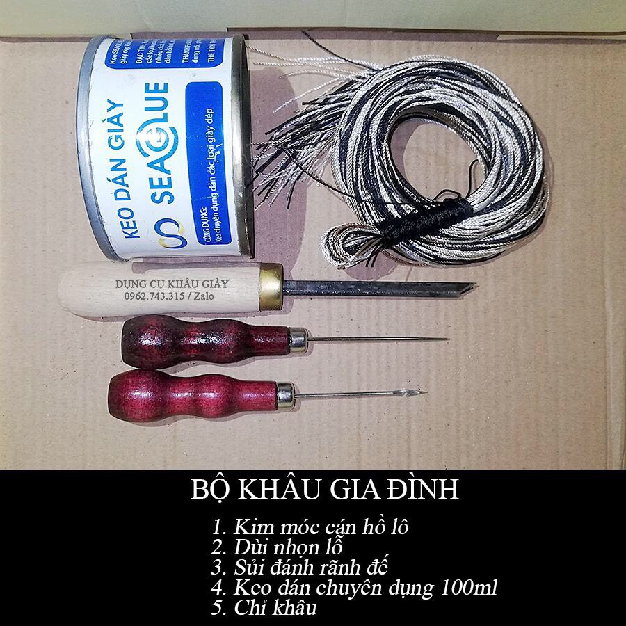 COMBO BỘ KHÂU GIA ĐÌNH KÈM KEO DÁN CHUYÊN DỤNG