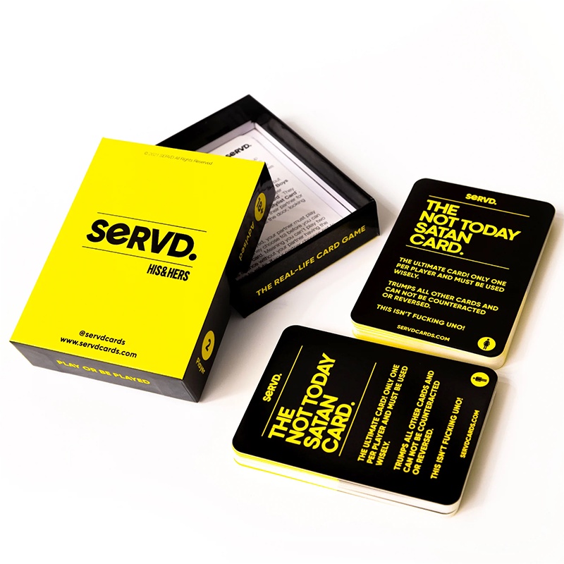 SERVD - His &amp; Hers - The Hilarious Real-Life Couples Card Game for Adults. A Funny Couples Gift