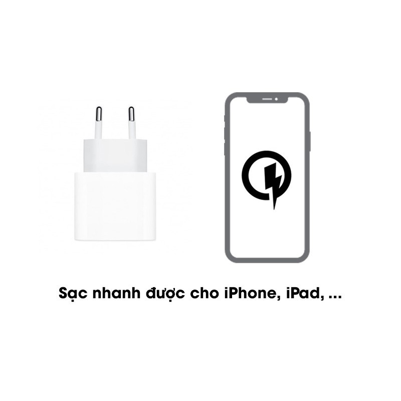 Bộ Sạc Nhanh Iphone FREESHIPGiảm 10K Khi Nhập [Coc Sac] Củ Sạc Nhanh 18W Iphone 11 Promax - BH 1 Đổi 1