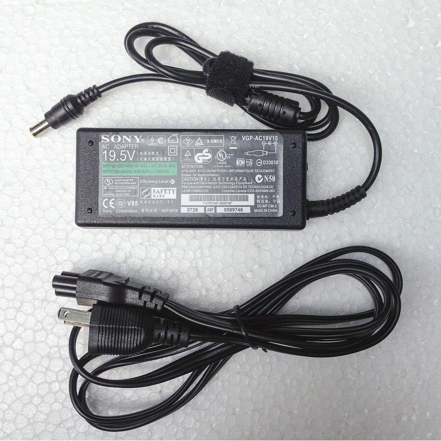 Adapter Sạc Cho Laptop Sony Vaio 19.5V 3.9A - NowShip, GrabExpress Tp.HCM