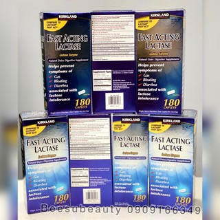 Kirkland Fast Acting Lactase 180v hỗ trợ tiêu hoá