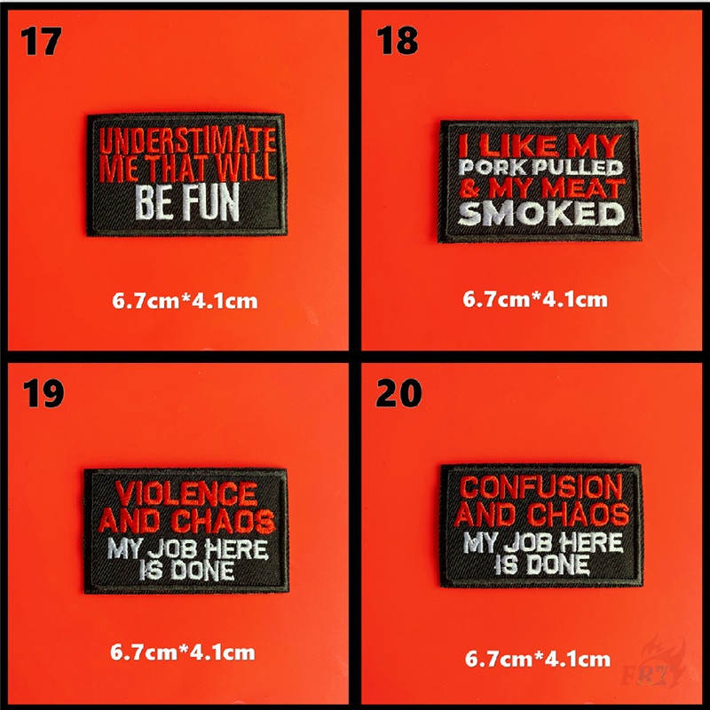 ☸ Sticker Ủi Thêu Chữ Tiếng Anh Cổ Điển ☸ 1 Cái Tự May Thêu Trên Sắt Trên Huy Hiệu Miếng Vá