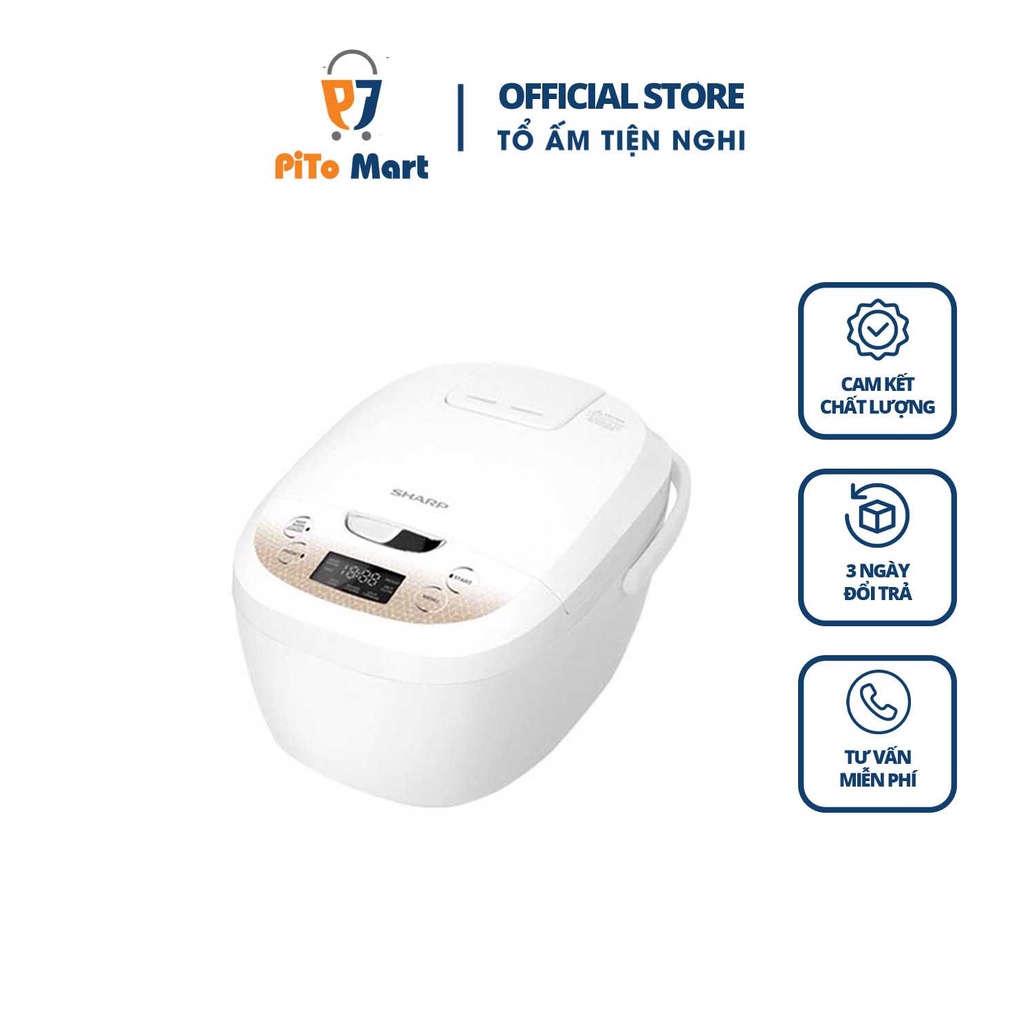 Nồi Cơm Điện Sharp 1.8L KS-COM186EV-GL Bảo Hành Chính Hãng 12 Tháng