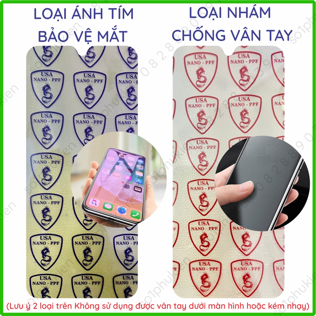 Dán cường lực màn hình Vivo V25 / V25E loại nano trong suốt, chống vân tay , bảo vệ mắt
