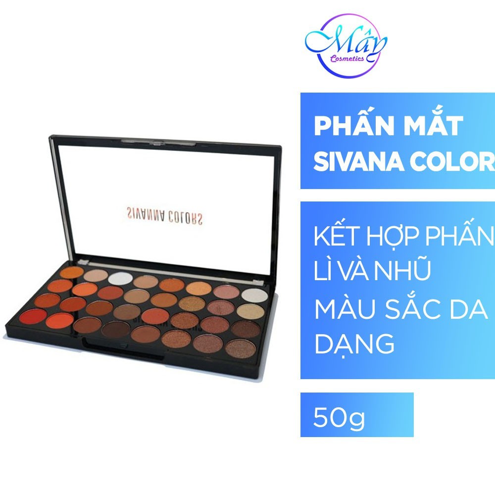 Bảng phấn mắt Sivanna Ultra Pro Make Up Palette Thái Lan HF372 32 ô No.01