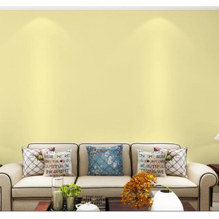 Giấy Dán Tường Màu Vàng Nhám Khổ 45cm  - giá bán 1 mét