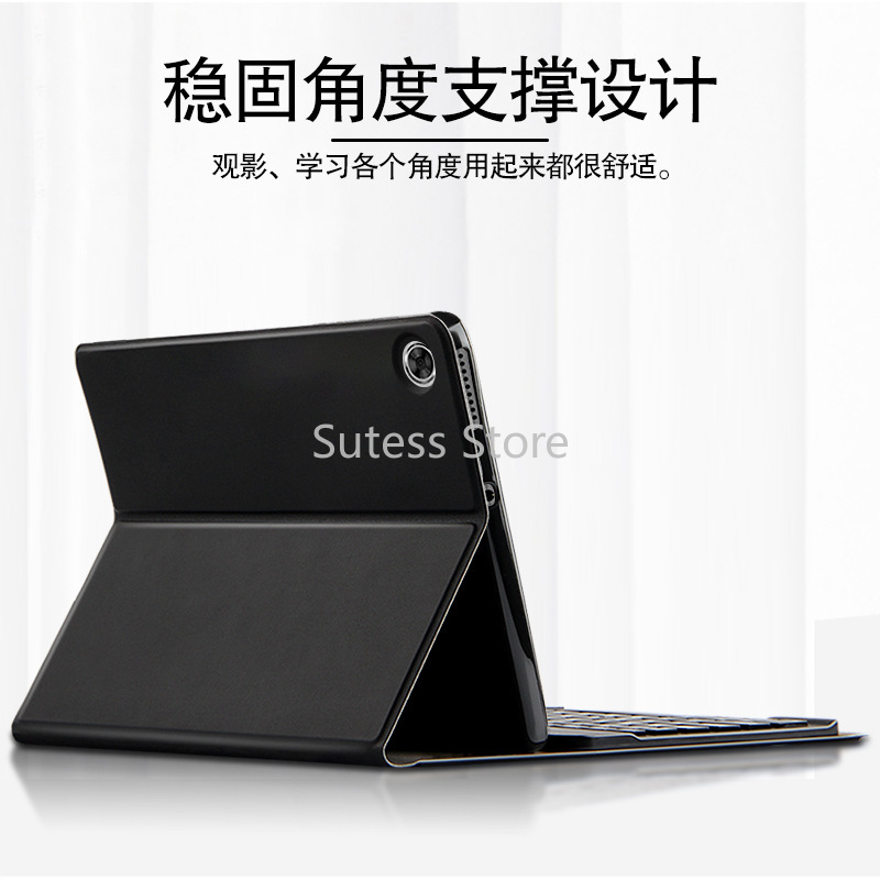 Bao Da Pu Kèm Bàn Phím Bluetooth Cho Lenovo Tab M10 Tb-X605F X505F