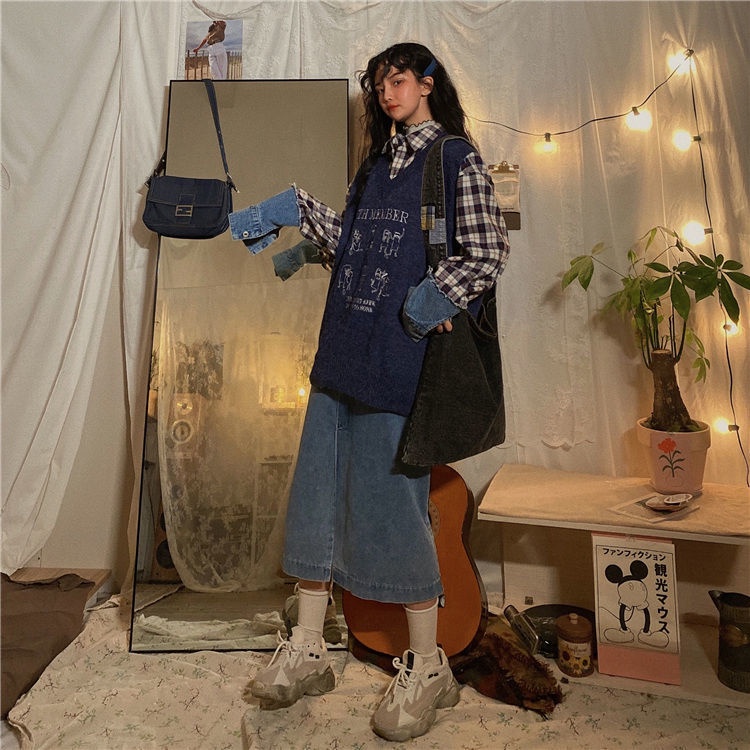 Áo len không tay cổ chữ v thiết kế mới thời trang phong cách Hàn Quốc cho nữ