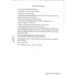 Bột ớt Hàn Quốc Nahas
