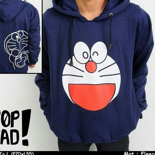 Áo Khoác Hoodie Tai Mèo Máy Doraemon Dễ Thương Cho Cặp Đôi Size M L Xl