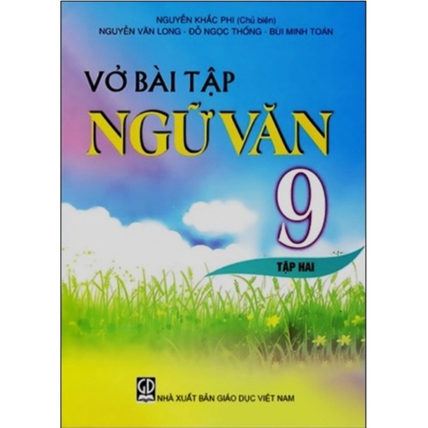 Sách - Combo Vở bài tập Ngữ văn 9 (Tập 1+Tập 2)