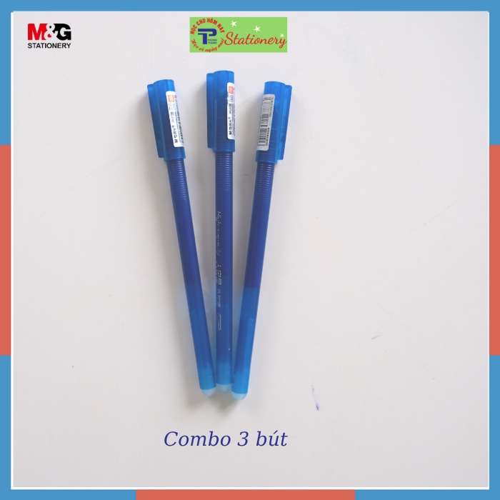 Bút nước xóa được màu xanh MG AKPB 6903 dung lượng mực khổng lồ, viết được nhiều hơn, mực đậm rõ nét an toàn và xóa sạch