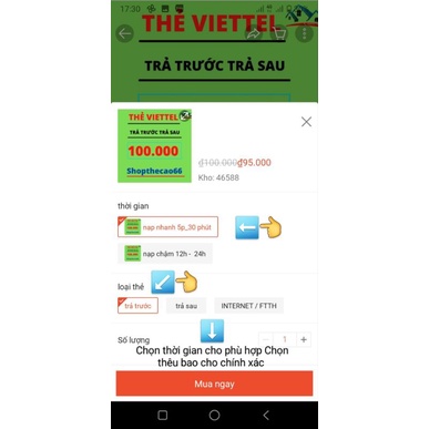 Thẻ nạp Viettel 20k