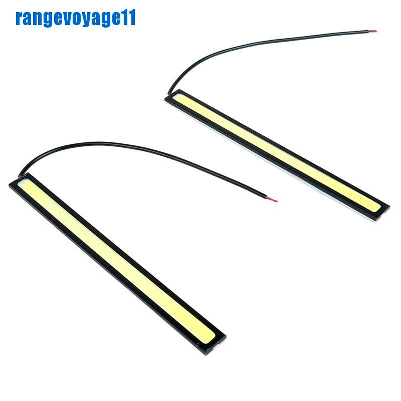 Bộ 2 bóng đèn COB DRL 12V siêu sáng màu trắng chống nước cho xe hơi