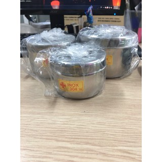 [ SALE SỐC ] Hộp inox đựng bông cồn