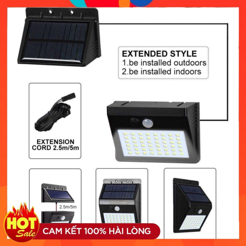 3 CHẾ ĐỘ Đèn Ốp Tường Năng Lượng Mặt Trời Led Gắn Tường Tự Động Bật Tắt Đèn Ngoài Trời Chống Nước