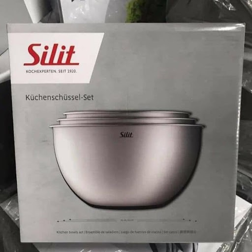 Set 3 âu trộn inox silit