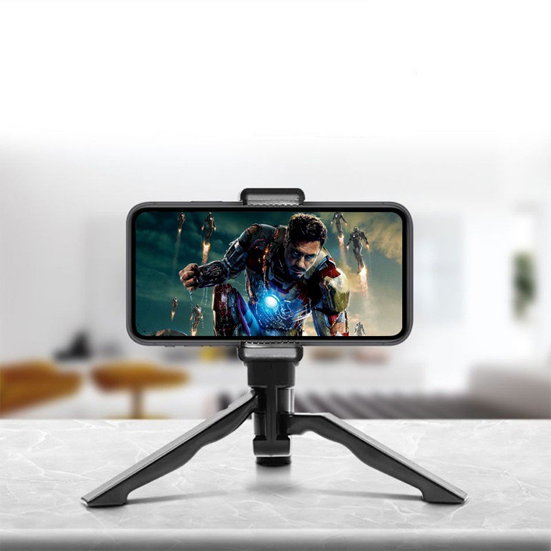 Chân tripod cầm tay mini Lammcou 2 trong 1 tiện lợi có ngàm giữ ổn định khi quay video cho điện thoại iPhone Samsung