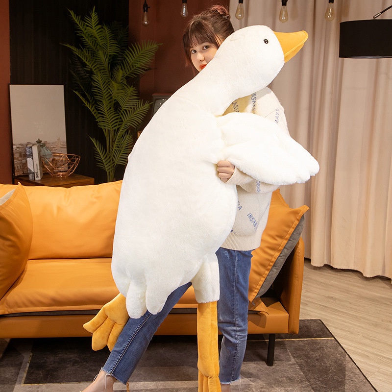 Gấu bông Đồ chơi nhồi bông Hình Con Ngỗng Ngộ Nghĩnh Kích Thước 50CM-160CM