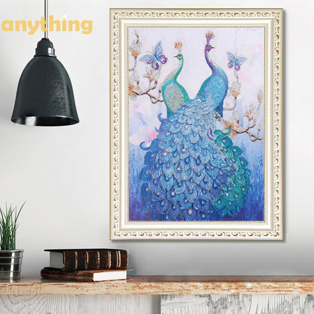 Tranh đính đá tự làm hình chim công 5D hình chim công | BigBuy360 - bigbuy360.vn