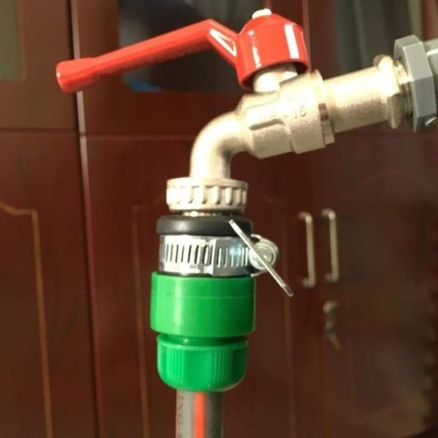 Khớp nối dây ống mềm làm vườn với vòi nước Rumine Aquamate