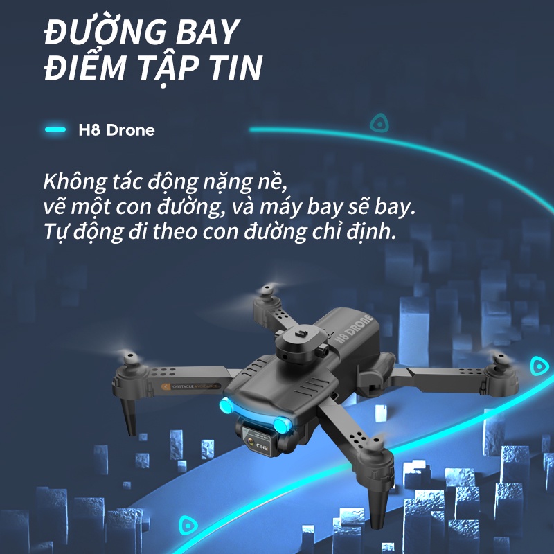 Flycam H8pro camera 4k UHD Tự động tránh chướng ngại vật Một phím trở lại chiều cao cố định chuyến bay quỹ đạo Drone